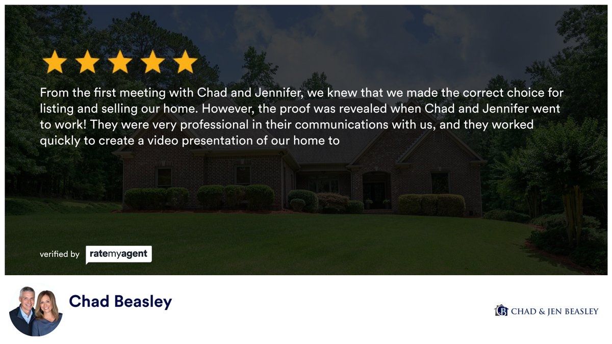 401CHAD's tweet photo. ★★★★★
Check out our latest client review for the property we sold at 115 Creekside Circle, Chelsea, AL, 35186! Our clients are the best! We love what we do and the people who trust us to help them accomplish their real estate goals...https://t.co/EcRMxHLnUm https://t.co/WJSYRX6sXz