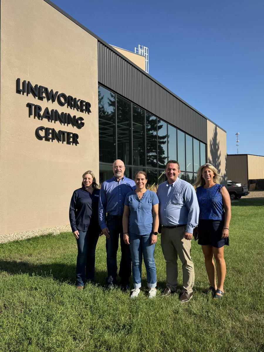 On Aug. 14, John Gasstrom and Janelle Linehan, Delaware County Electric Cooperative, toured the Lineworker Training Center. The New York cooperative is exploring the possibility of developing a similar facility to strengthen its collaboration with a local community college.