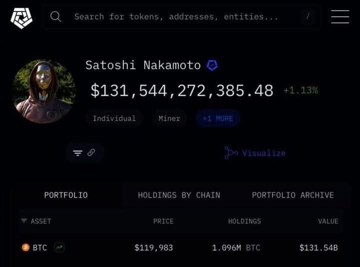 Lying dormant for 15 years.
 1 is covered with a green blanket or 
 2 forgot the wallet password 😌 too spicy also green grass 
🔆 1000 likes to revive Satoshi Nakamoto