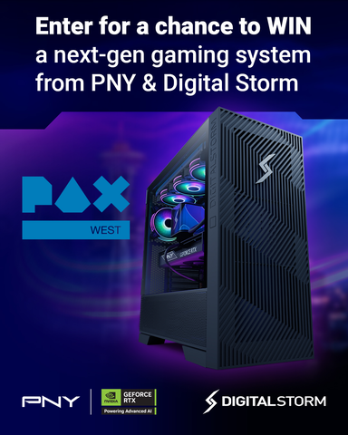 Get ready to win BIG! 🎉

In celebration of the incredible gaming community and the upcoming #PAXWest2025, we’ve partnered with <a href="/DigitalStormPC/">Digital Storm</a> to give one lucky winner a powerful, custom PC system 🔥🎁

Check it out now: bit.ly/4oQz7OO

#PNY