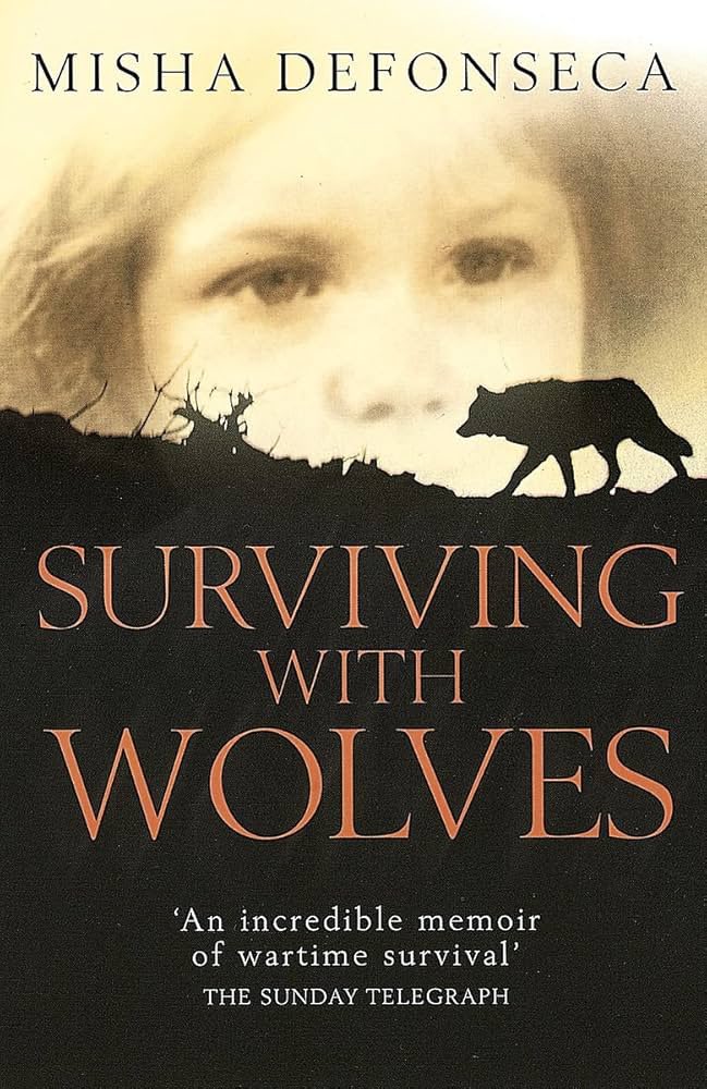 This fake Holocaust story is about a young girl who escaped a concentration camps and was then “raised by wolves.” 🐺 

They will literally lie about anything.