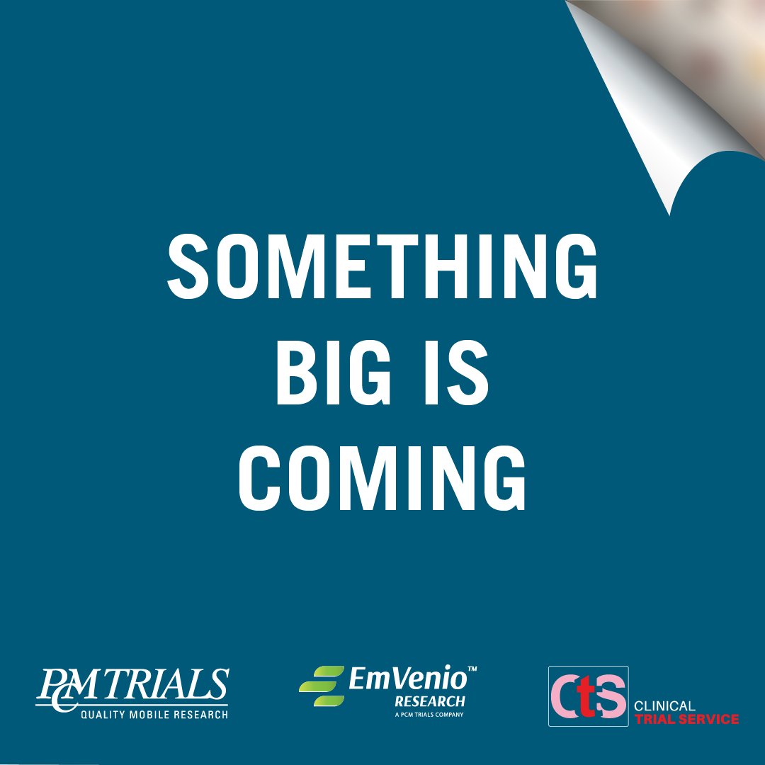 PCMTrials's tweet photo. We’ve been working on something new and are excited to share it. Follow @EmvenioResearch to be the first to see what’s next! https://t.co/cEpDHj1JJu