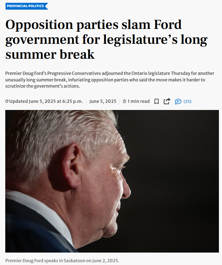 TDotResident's tweet photo. #ONpoli #TOpoli

Doug Ford wants all of you to know that showing up to work is critically important. https://t.co/LMS6vzoasg