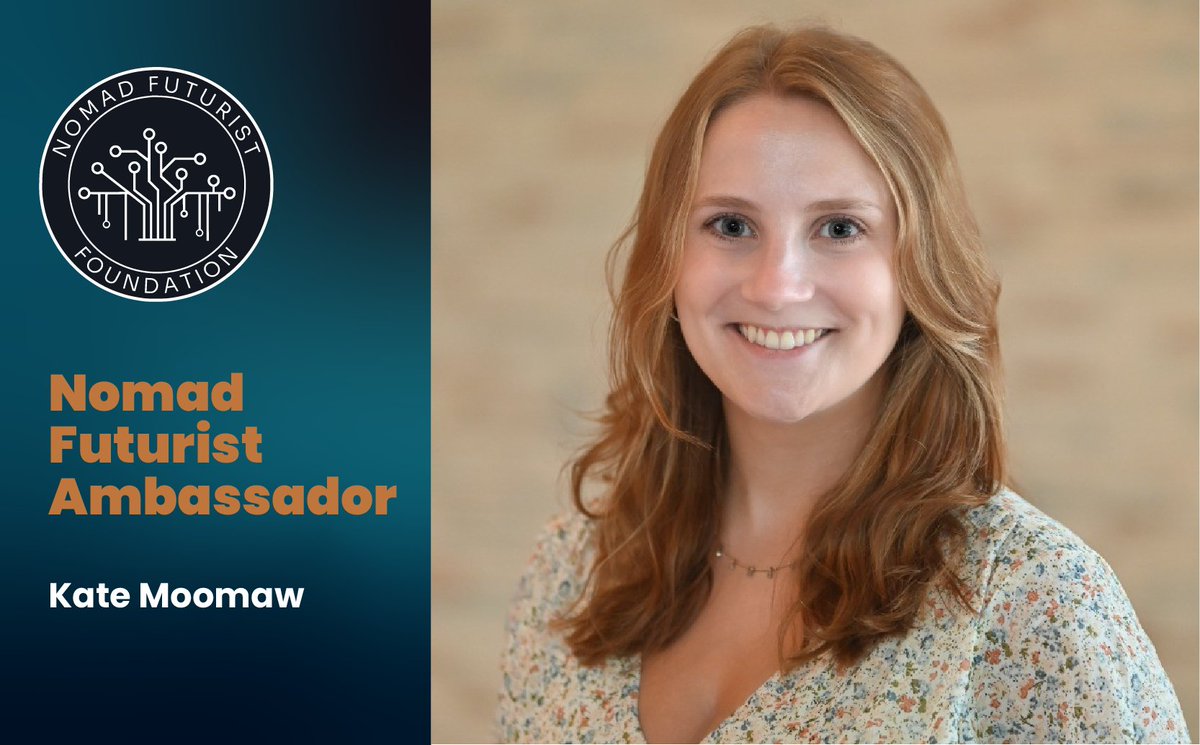 Welcome Kate Moowmaw of @‌1547Realty as the newest @‌NomadFuturist Foundation Ambassador!

Kate’s creative storytelling and Marketing Committee work drive our mission forward.

Welcome aboard!