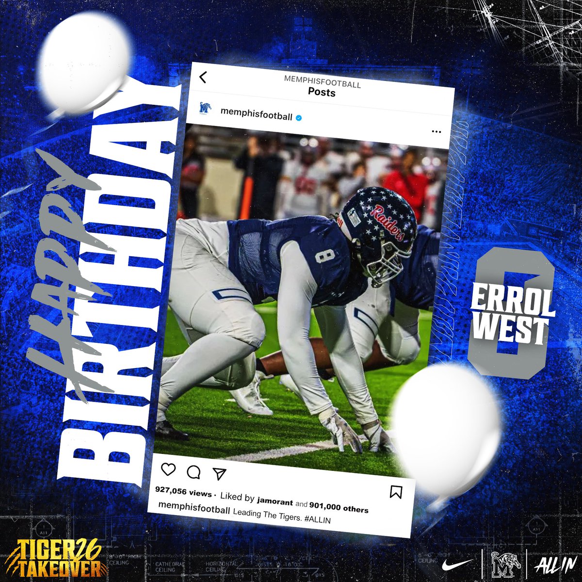 thank you <a href="/ArmyWP_Football/">Army Football</a> <a href="/MemphisFB/">Memphis Football</a> blessed to see another year