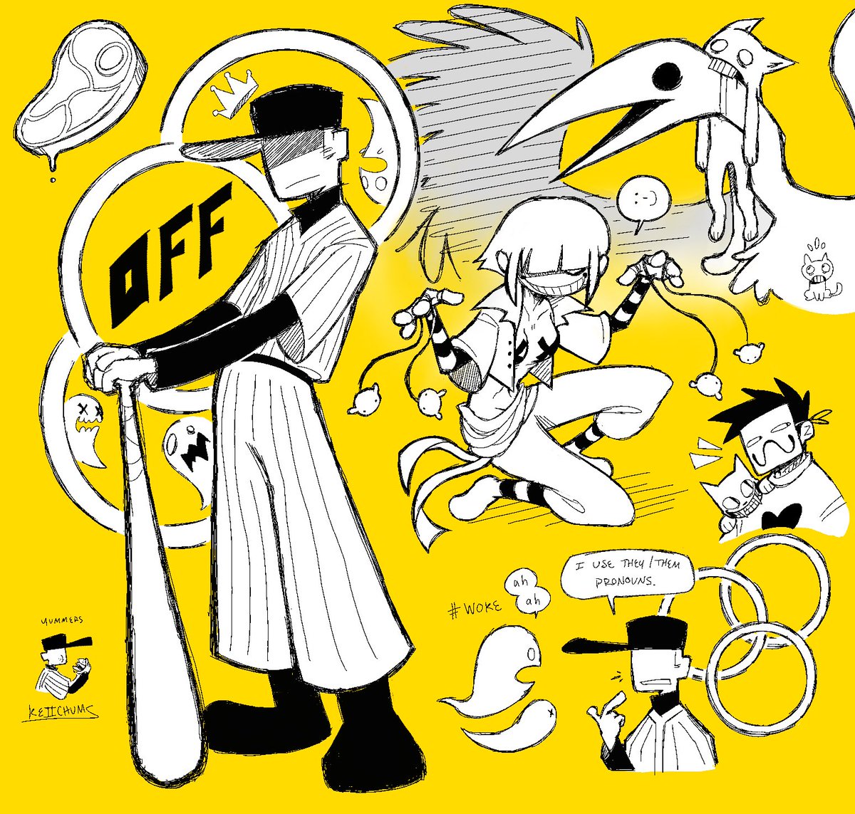 doodles from a while ago. OFF tomorrow #OFF #OFFgame