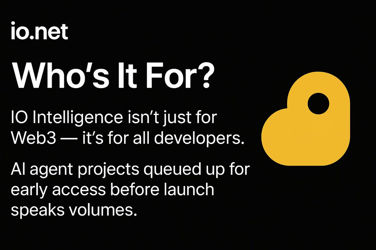 kpr001's tweet image. 10/10
Who’s It For? Every Developer
IO Intelligence isn’t just for Web3 — it’s for all developers. AI agent projects queued up for early access before launch speaks volumes.

@ionethindi #ioGPU #IOarmy #ioNation @ionet