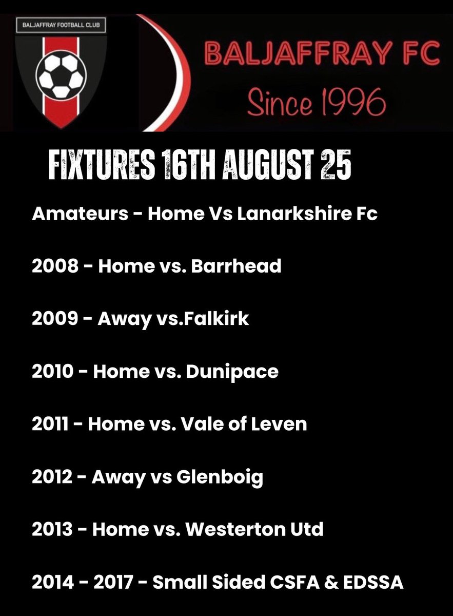 And just like that we’re back at it.

Good luck to all our teams starting back this weekend, especially our 2013’s in their first ever competitive game.

#BJAF