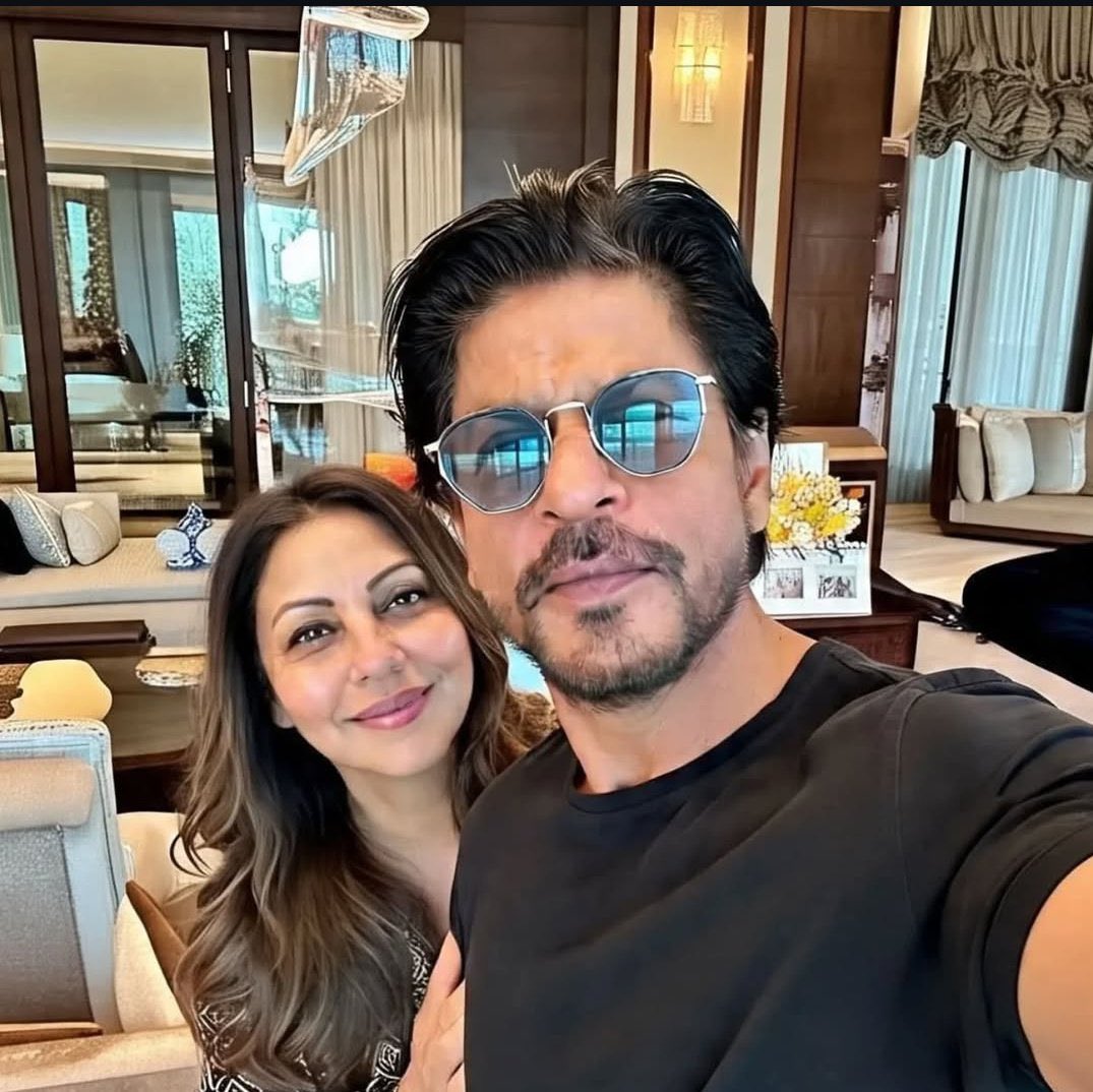 Shah Rukh Khan and Gauri Khan. The epitome of the perfect couple &amp; true love ❤️ 
41 Years of Togetherness. Over 4 decades together. More than 3 decade of marriage.
They don’t speak their love in words.
They live it. #ShahRukhKhan #GauriKhan