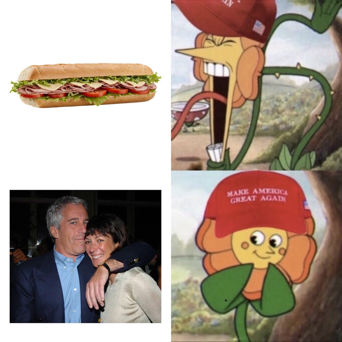 MAGA when a sandwich vs. child sex trafficking: