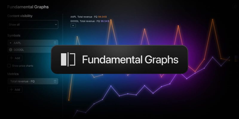 比較、可視化、制定策略：了解基本面圖表
使用我們的最新工具，以前所未有的方式比較基本面。
透過基本面圖表追蹤多家公司的重要指標 — 所有內容盡在一個可自訂的圖表中。可視化財務指標，洞察趨勢，並在全面的分析支援下，制定更明智的策略。
tradingview.com/blog/tw/smarte…