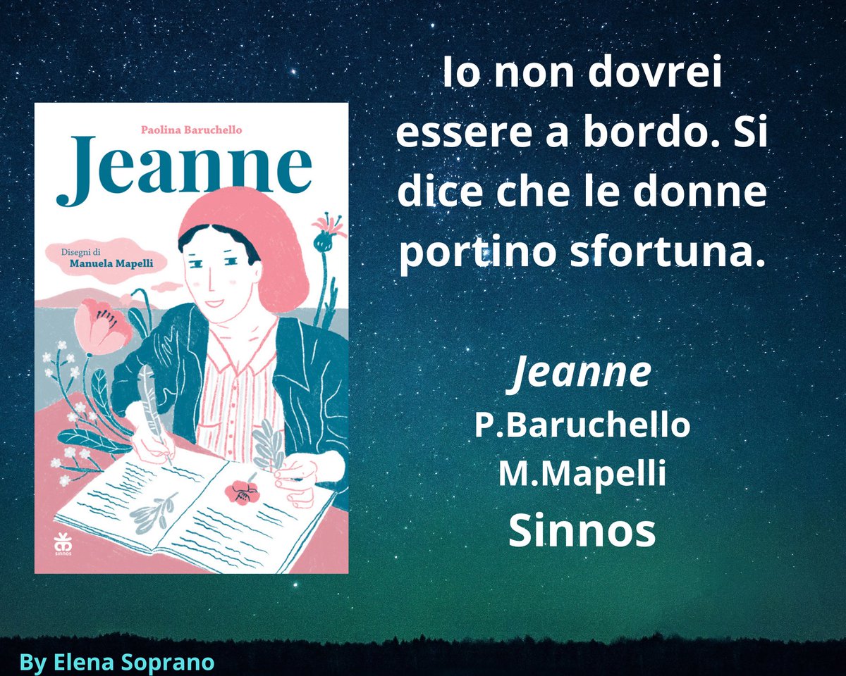 Jeanne non ha solo studiato le piante: ha sfidato il mondo intero. 

Siamo nel Settecento quando sale a bordo della fregata del capitano Louis Antoine de Bougainville, travestita da uomo. 

Eh già, le donne portano sfortuna. Come i gatti neri. 
elenasopranolibri.com