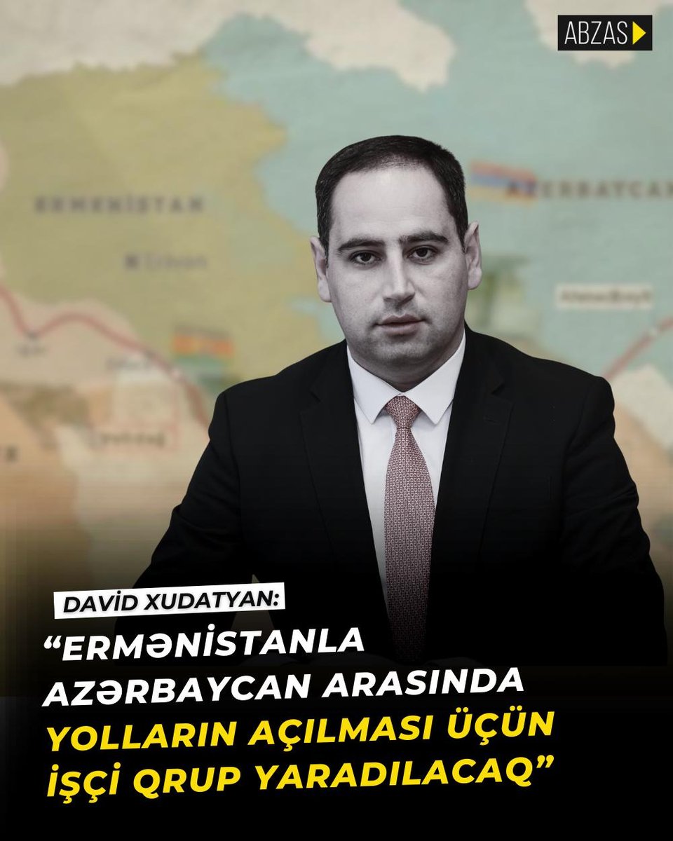 Ermənistanla Azərbaycan arasında yolların açılması üçün yaxın vaxtlarda işçi qrup yaradılacaq. Bu barədə hökumətin iclasından sonra jurnalistlərə Ermənistanın ərazi idarəetmə və infrastruktur naziri David Xudatyan bildirib.

"İşçi qruplarının yaradılmasını çox gözləməyə ehtiyac