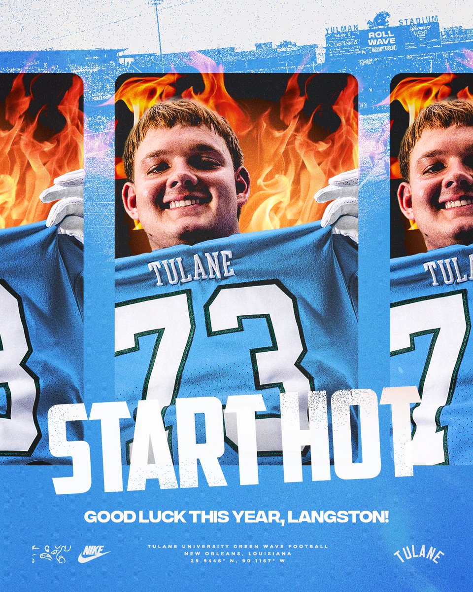 Langston Hogg (@hogglangston) on Twitter photo Sr Szn starts tonightβΌοΈ Thank you <a href="/GreenWaveFB/">Tulane Football</a> for the β€οΈ and support!! #RollWave π#GoCanes <a href="/CoachJonSumrall/">Jon Sumrall</a> <a href="/EvanMckissack/">Evan Mckissack</a> <a href="/KananRay/">Kanan Ray</a> <a href="/74logan74/">Logan Self</a> <a href="/CoachSchexTU/">Kyle Schexnayder</a> <a href="/ColeHeard_GM/">Cole Heard</a> <a href="/CoachDomino_1/">Keith Domino</a> <a href="/averyliggon/">Avery Liggon</a> <a href="/RollDatWave/">Patrick Harkness</a> <a href="/TailgateTulane/">Tulane Tailgate</a> <a href="/TULNrecruiting/">Tulane Football Newsππ</a> <a href="/bigka54/">Kevin McAlmont</a> <a href="/CartersvilleFB/">Cartersville FB Recruiting</a> Sr Szn starts tonightβΌοΈ Thank you <a href="/GreenWaveFB/">Tulane Football</a> for the β€οΈ and support!! #RollWave π#GoCanes <a href="/CoachJonSumrall/">Jon Sumrall</a> <a href="/EvanMckissack/">Evan Mckissack</a> <a href="/KananRay/">Kanan Ray</a> <a href="/74logan74/">Logan Self</a> <a href="/CoachSchexTU/">Kyle Schexnayder</a> <a href="/ColeHeard_GM/">Cole Heard</a> <a href="/CoachDomino_1/">Keith Domino</a> <a href="/averyliggon/">Avery Liggon</a> <a href="/RollDatWave/">Patrick Harkness</a> <a href="/TailgateTulane/">Tulane Tailgate</a> <a href="/TULNrecruiting/">Tulane Football Newsππ</a> <a href="/bigka54/">Kevin McAlmont</a> <a href="/CartersvilleFB/">Cartersville FB Recruiting</a>