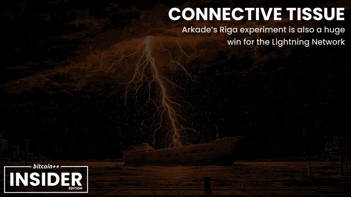 btc++ insider edition (@btcinsider__) on Twitter photo NEW: <a href="/arkade_os/">Arkade</a> took Riga by storm having merchants receive Arkade VTXOs instead of Lightning balances.
Conference goers were completely unaware that this was happening in background due to Arkade's <a href="/Boltzhq/">Boltz - Non-Custodial Bitcoin Bridge</a> integration.
While certainly a win for Arkade, it was also a win for NEW: <a href="/arkade_os/">Arkade</a> took Riga by storm having merchants receive Arkade VTXOs instead of Lightning balances.
Conference goers were completely unaware that this was happening in background due to Arkade's <a href="/Boltzhq/">Boltz - Non-Custodial Bitcoin Bridge</a> integration.
While certainly a win for Arkade, it was also a win for