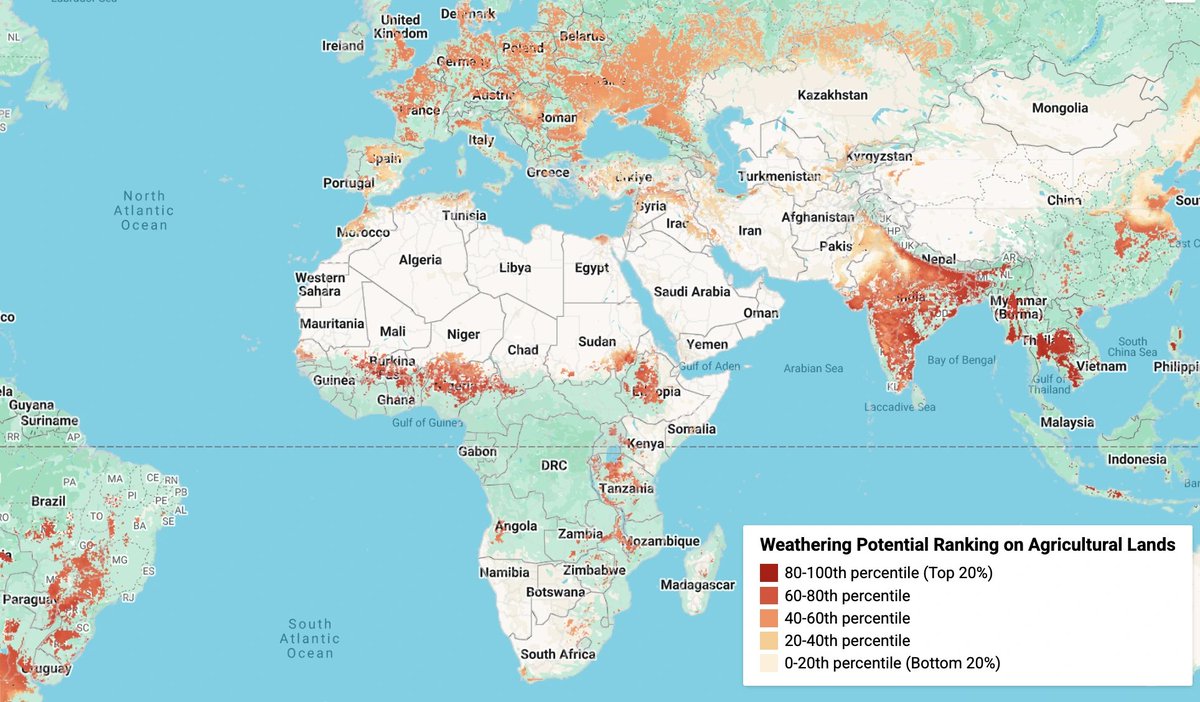 We’re excited to share that the first global screening tool for ERW is now live! Our Weathering Potential Explorer helps researchers, project developers, and policymakers generate hypotheses and identify high-potential weathering regions.

Learn more here: cascadeclimate.org/blog/weatherin…