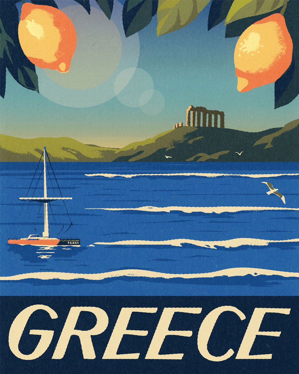 Showcasing his wonderfully modern yet nostalgic take on travel poster art, we’ve just added a series of brand new illustrations to Harry Milburn’s portfolio, inspired by National flags and their distinct geography.