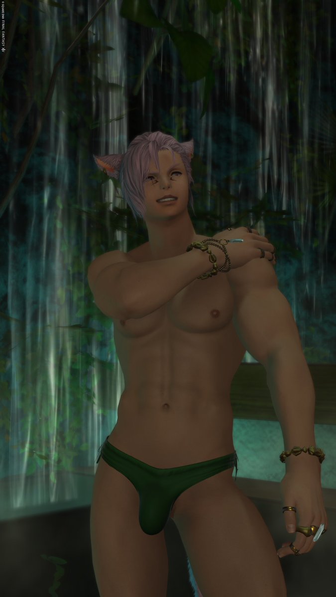 Baronofbread's tweet photo. Having a brand new, empty-headed himbo rp character on Crystal has been...interesting.  #FFXIV https://t.co/P1EEbF86DV