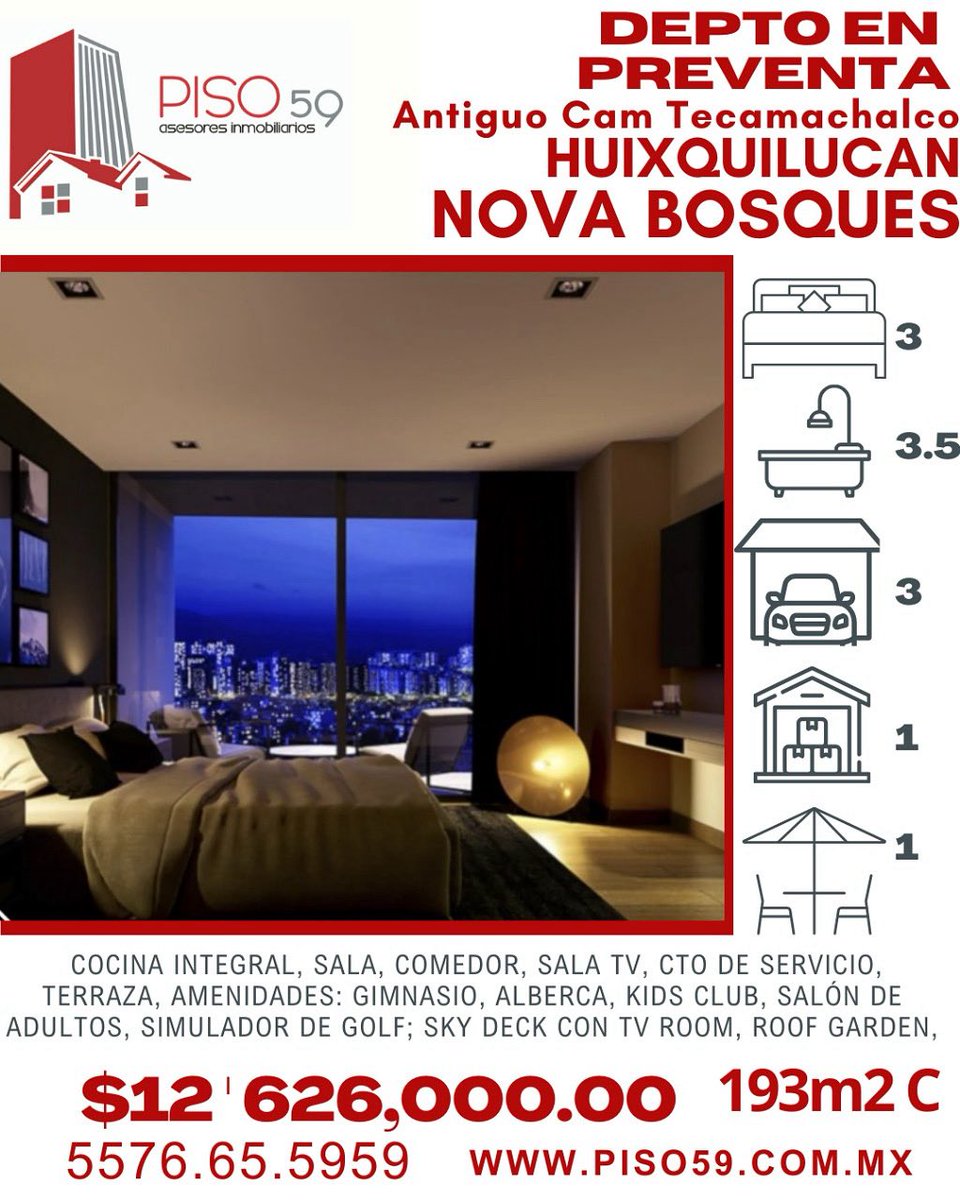 Piso59_'s tweet photo. #somospiso59 #piso59 #quierescomprar #preventa #Bosques #enventadepartamentos #enventadepto #enventadepartamento #enventa #esmomentodeinvertir #CDMX #NovaBosques #teacompañamosentodoelproceso clientes@piso59.com.mx 55.7665.5959 https://t.co/SuNF75eMjg