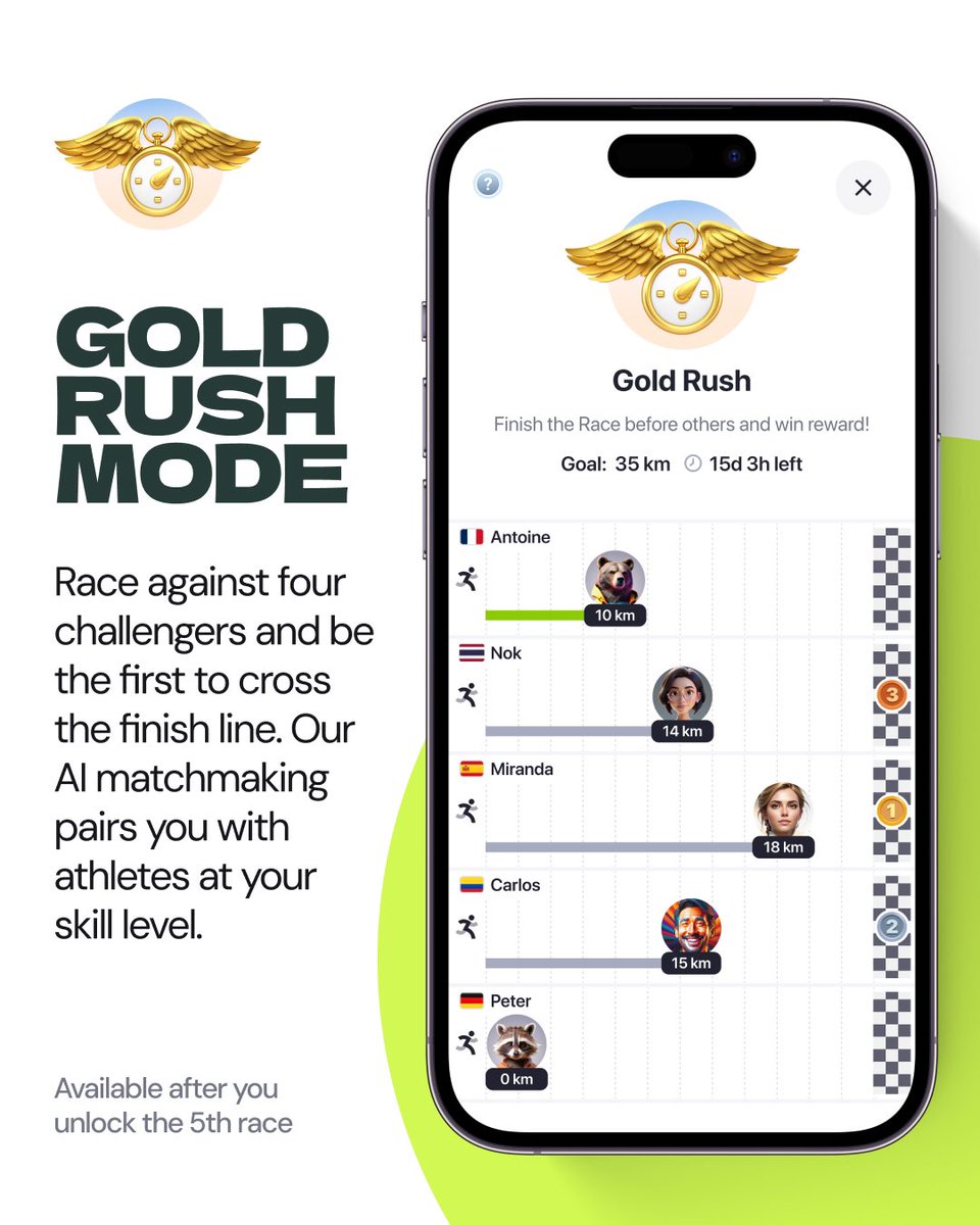 Urace_app's tweet photo. We’ve released a new version of uRace! Motivating competitions and race challenges are now even more exciting. Check out the changes in the slider below.
#urace #cycling #running #competition #motivation https://t.co/sVK3rwLNF6