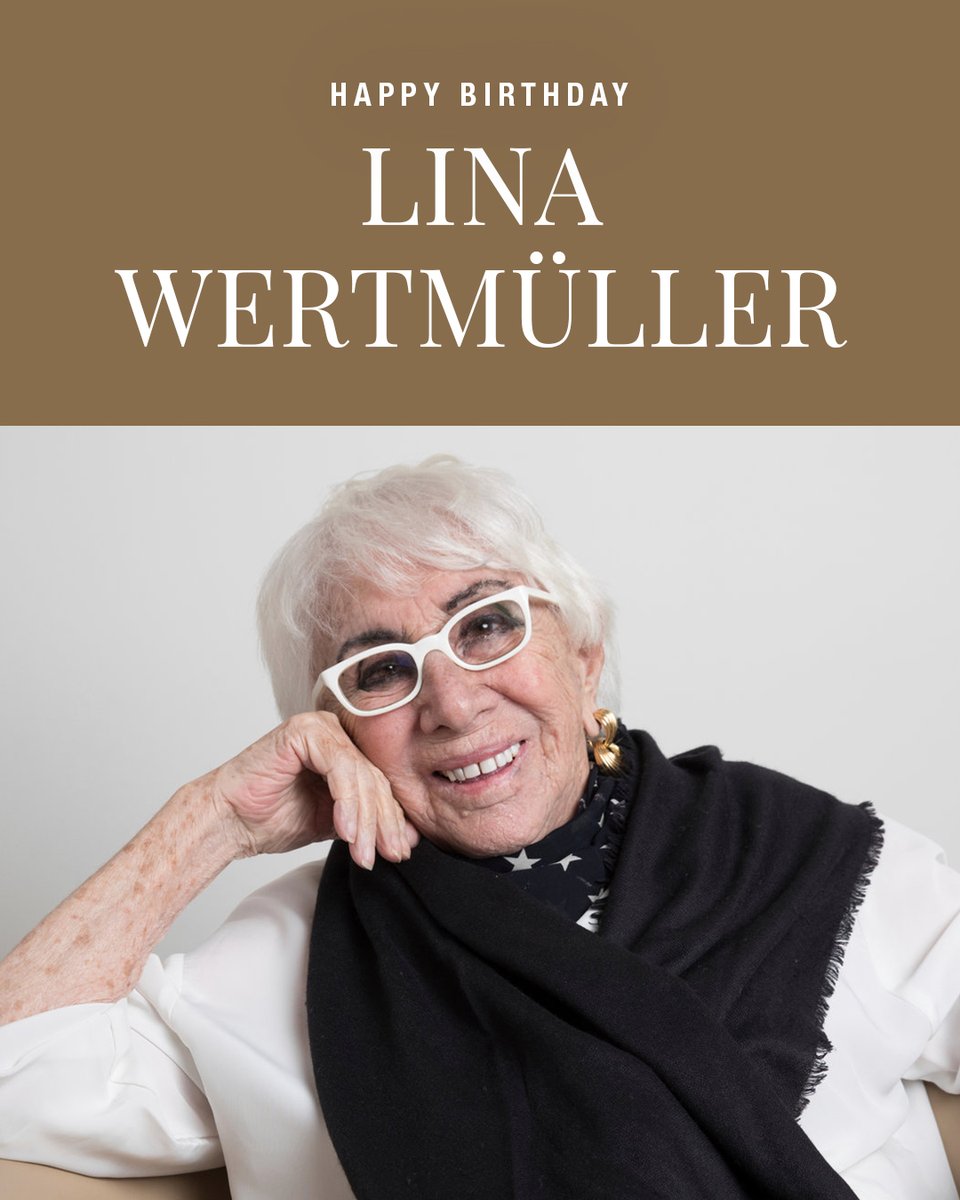 Sons_of_Italy's tweet image. Celebrating Italian filmmaker Lina Wertmüller, born #OnThisDay in 1928. Noted for being the first woman nominated for a Best Director Oscar, her films like 'Seven Beauties' challenge gender norms and shape world cinema. #LinaWertmüller #WomenInFilm