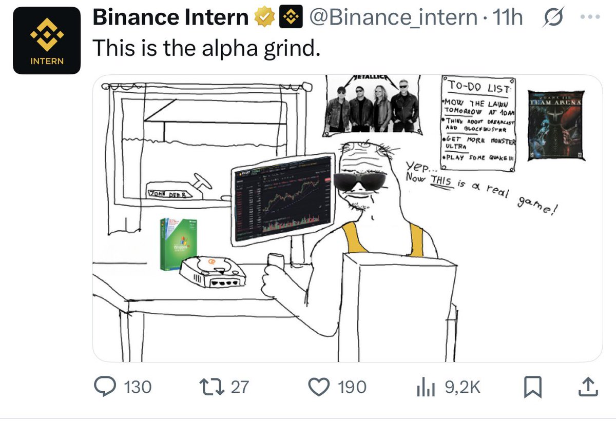 pedroppacheco12's tweet photo. π¨π¨ BREAKING NEWS BOB ARMY π¨π¨ Check this out ππΌ
A few days ago, Binance Intern tweeted: βAlexa, skip to Fridayβ π±
And today, Binance Intern posted a picture with a to-do LIST: Tomorrow 10 AM (and yes⦠tomorrow is Friday).
#BOBLIST #BOBTOTHEMOON
#BuildOnBinance
#BOB π₯ $BOB
@BOB_bnbbuilder @BobBNBCommunity @Binance_intern @cz_binance @binance @BNBCHAIN @Noufel1460908