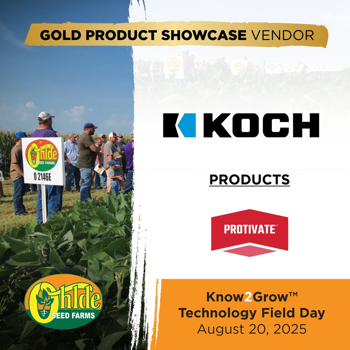 Excited to feature Koch Industries in our Gold Product Showcase at Know2Grow™ Field Day! 🌾

See their products in action + meet the team.
🎥 Preview: bit.ly/4kBDqKf