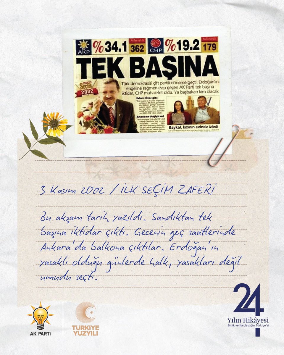 Ayşen Gürcan (@profdragurcan) on Twitter photo “3 Kasım 2002’de aziz milletimiz, umudu sandıkta seçti.
Yeni bir dönemin kapılarını, milli iradenin gücüyle araladık.
Bu büyük yürüyüşü #BirlikteYazdık”
<a href="/RTErdogan/">Recep Tayyip Erdoğan</a> “3 Kasım 2002’de aziz milletimiz, umudu sandıkta seçti.
Yeni bir dönemin kapılarını, milli iradenin gücüyle araladık.
Bu büyük yürüyüşü #BirlikteYazdık”
<a href="/RTErdogan/">Recep Tayyip Erdoğan</a>