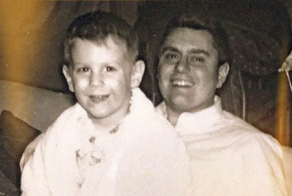 #TBT: Love this. With Dad in 1964. I was five. The #Leafs were winning the #StanleyCup every year.