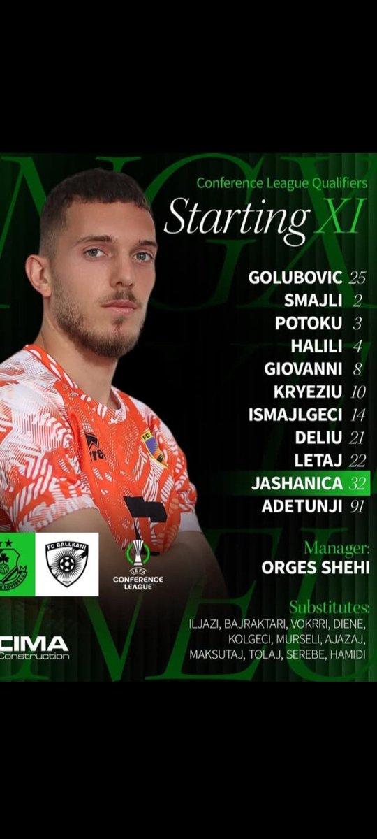 socceralgeria3's tweet image. #Hamidi remplaçant vs Shamrock Rovers #UEUL