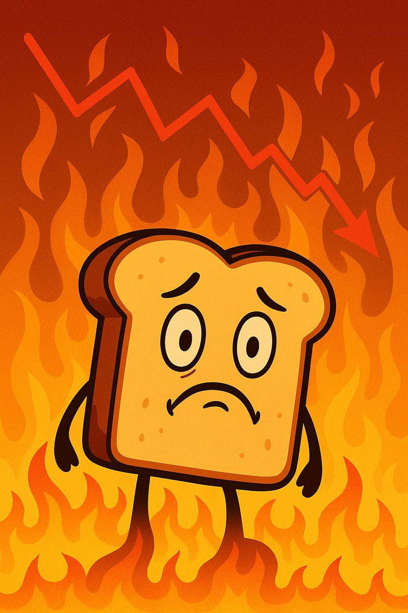 Bulls are cooked. 🐂🔥
Bears are cooked. 🐻🔥

Everyone’s $TOAST today. 🍞

#toastcoin #Solana #CryptoTwitter #memecoin #burntbags #rekt #degen