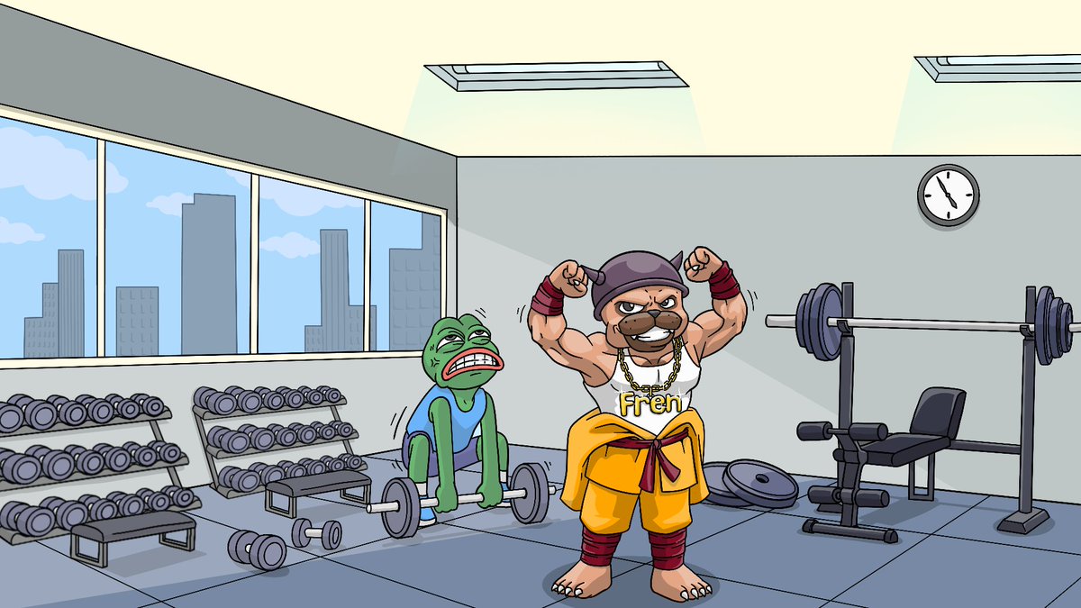 Frenchiethebull's tweet photo. Happy Thursday &amp; GM GM $FRENS!  THE MARKET IS DOING GREAT!

Stick with #FRENCHIE &amp; avoid getting dumped...

Fly high with $FREN &amp; ONLY GET PUMPED!  IT'S OUR TIME $FRENS
#FRENCHIE $FREN @Frenchiethebull $GM @say_more_gm @OrexprimeAfric #BASE #ENB https://t.co/19pF9U0jkO