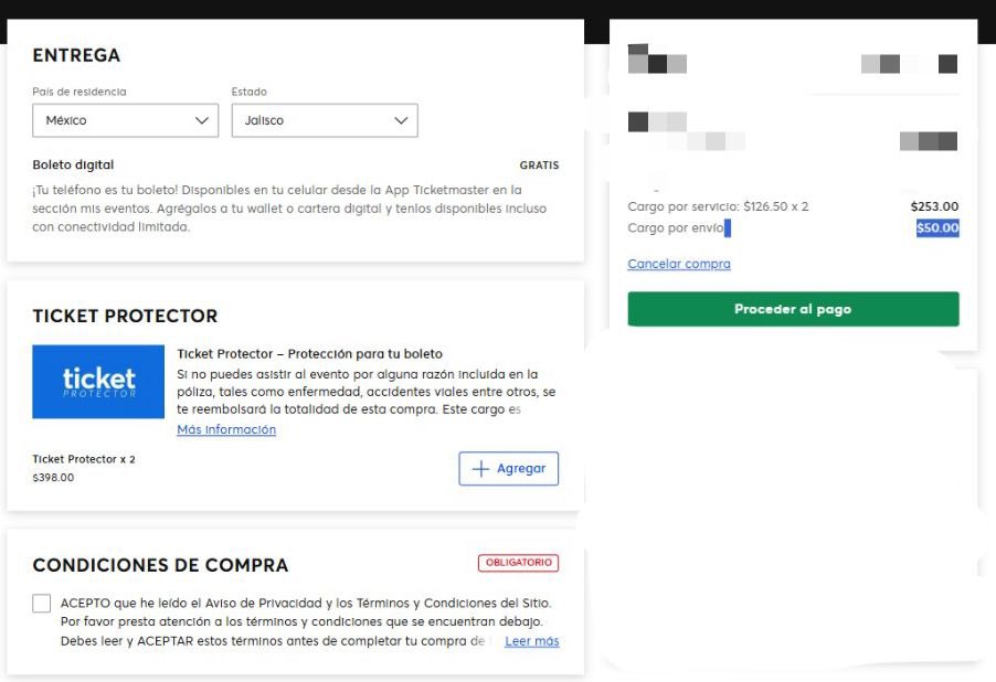 UlisesG42467882's tweet photo. No termino de entender el cobro de “cargo por servicio” que realiza ticketmaster pero el “cargo por envío” definitivamente me parece un cargo indebido 
¿Qué envío ? Si son digitales 

@Profeco 
¿Es correcto este cobro ? https://t.co/f2Aiklvn8t