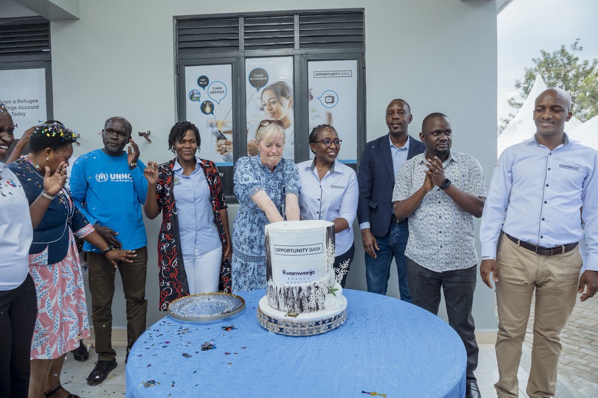 Opportunity_UG's tweet photo. 25 Branches Strong💃💃💃 Expanding Refugee Financing in Rwamwanja

We’re excited to announce the opening of our 25th branch in Rwamwanja Refugee Settlement, Kamwenge District a milestone made possible through our strong partnership with Opportunity International UK.

Launched today by Mrs. Mary Oakes (CEO, Opportunity International UK), Mr. Owen Amanya our CEO and Mrs. Jacqueline Kobusingye Opondo our Board Chairperson this new branch reaffirms our commitment to financial inclusion for both refugees and host communities.

Rwamwanja is home to over 110,000 refugees, with agriculture as the main economic activity. Our new branch will deliver: tailored agricultural financing, support for women-led and youth enterprises, digital and mobile banking and Financial literacy training.

From our pioneering work in Nakivale to now serving 19,000+ refugees and disbursing over UGX 4 billion in refugee-focused loans, we’ve seen first-hand that when refugees have the right financial tools, they thrive and so do their communities.

This achievement wouldn’t have been possible without the @OPMUganda , @Refugees, @BOU_Official , implementing partners and our many dedicated partners who share our vision of bridging humanitarian response with sustainable development.

Rwamwanja is more than a branch, it’s a place where dignity meets determination and resilience meets opportunity.

#OpportunityBankUganda #FinancialInclusion #RefugeeFinance #BankingForGood #AgricultureFinance #EmpoweringCommunities #PartnershipForImpact #Rwamwanja