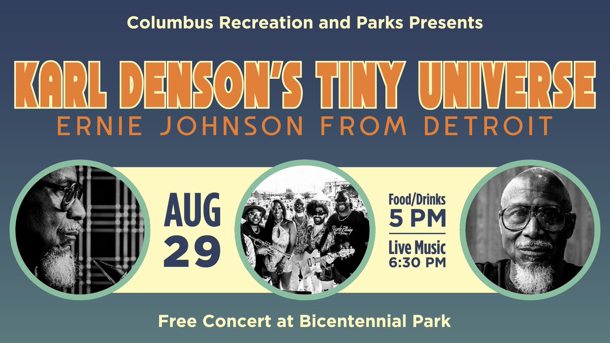 This summer we have back to back bangers! 😎🔥

Catch a vibe at the Bicentennial Park Concert with Karl Denson's Tiny Unverse! The party kicks off with opener Ernie Johnson From Detroit. Save the date:

📅 Aug 29
📍 Bicentennial Park
🕔 5 PM

Learn more: bit.ly/4k3hIzH