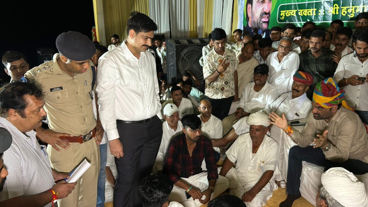 वार्ता सफल ✌️
जोधपुर कूच के एलान से डरी फिर एक बार पर्ची सरकार। <a href="/hanumanbeniwal/">HANUMAN BENIWAL</a> 
 #हनुमान_का_जोधपुर_कूच