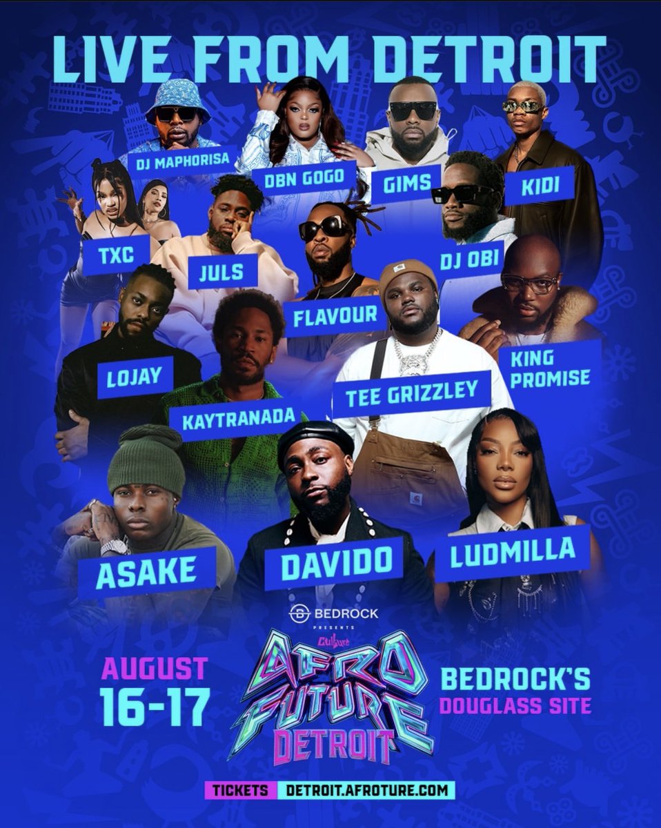 DETROIT!!! WHAT UP DOE! Catch me performing at AfroFuture this Saturday for the Toasted life fam on the Culture Stage! Opening act for some heavy hitters! Super excited!