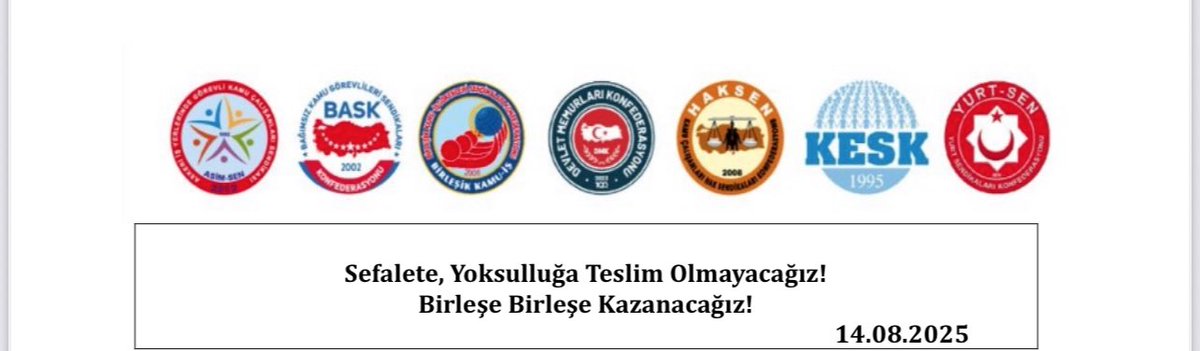 Geçen haftalarda kamu işveren heyetinin başkanıyla yetkili sendika ağaları, halı saha maçında buluşup bugünün senaryosunu kikirdiye kikirdiye planlamışlar.

Bugün Türkiye’de yedi cesur konfederasyon, emeğe, adalete ve hukuka sahip çıkmak için yan yana geldi

Biz iş bırakma kararı