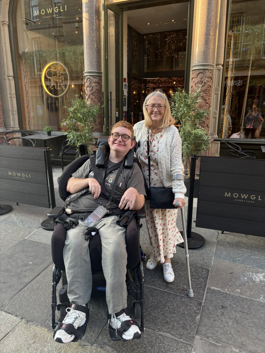 NicholasCornwe7's tweet photo. Eventually got Grandma to Mowgli. I do t know how my mam does it but she said Grandma on my knee going back to van .. six at Theatre next!@Mowglistfood ❤️ https://t.co/mvVuDWlitH