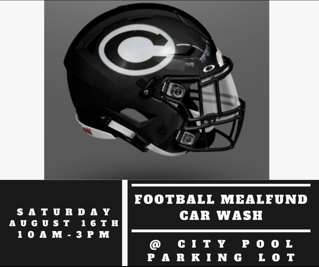 CHS FOOTBALL (@chs_panthersfb) on Twitter photo Come support the football team car wash on Saturday.  All donations go towards the players meal fund. Come support the football team car wash on Saturday.  All donations go towards the players meal fund.