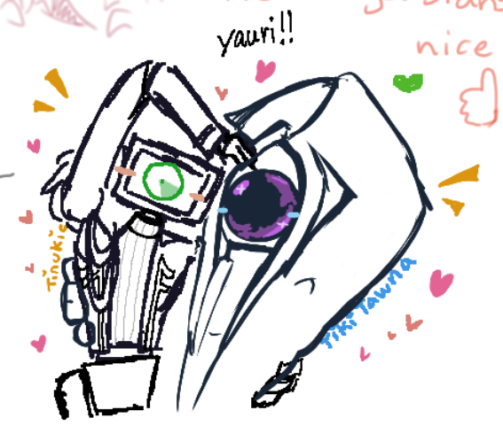 Tinukie_'s tweet photo. a little magma doodle with my girlfriend!! @tikitawna , from Uncle ali's stream 🥹 #neonnova ....... https://t.co/9smWH971VM