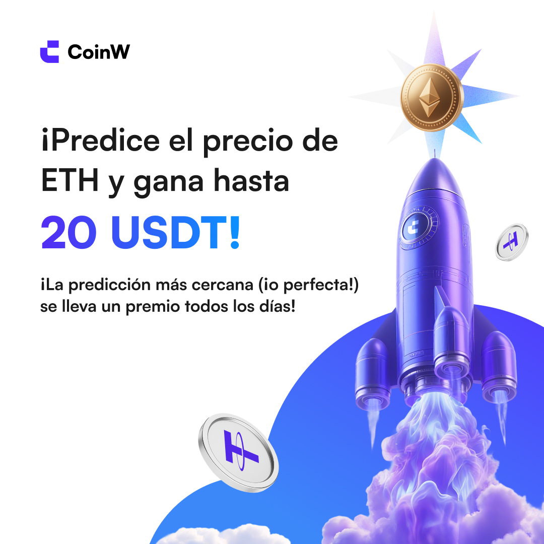 CoinWLATAM's tweet photo. ¡Predice el precio de $ETH y gana hasta 20 USDT!  

1️⃣ Sigue a @CoinWlatam
2️⃣ Únete a nuestro Telegram: https://t.co/WNZKdV775t 
3️⃣ Retuitea este post y comenta tu predicción + usa el hashtag #CoinWlatam
4️⃣ Menciona a 3 amigos. https://t.co/lAoze3BHO3