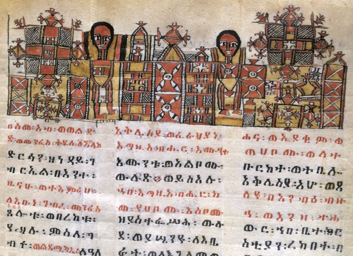ArtEthiopic's tweet photo. Cross upon cross upon cross!

Ethiopia, 18th c. (?)   #cross #harag #headpiece #geez #africanart https://t.co/aGzy7Wcgv0