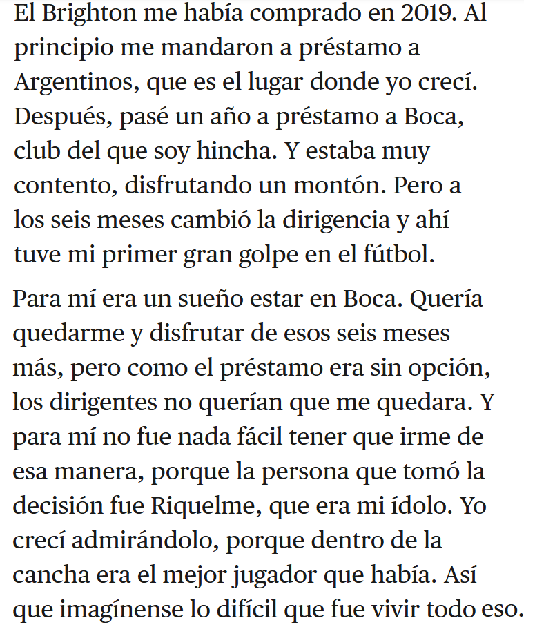 la12tuittera's tweet photo. 🔎Las VERSIONES de Alexis Mac Allister sobre su salida de #Boca.

🔎La primera, la historia que publicó en 2020 cuando se fue a Brighton.

🔎La segunda, lo que contó en @PlayersTribune, publicada hoy 14/8/2025. https://t.co/43qx9NihO9