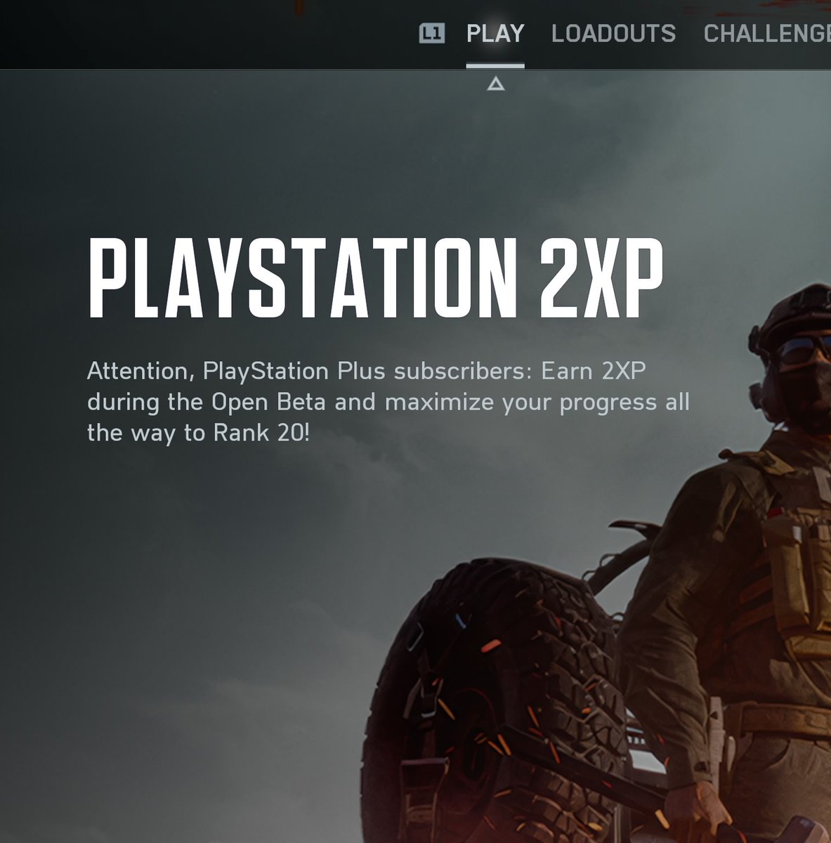 charlieINTEL's tweet photo. Battlefield 6 Open Beta Weekend 2 features exclusive Double XP for PlayStation 5 players who are subscribed to PlayStation Plus. https://t.co/z4kHxJ2mdB