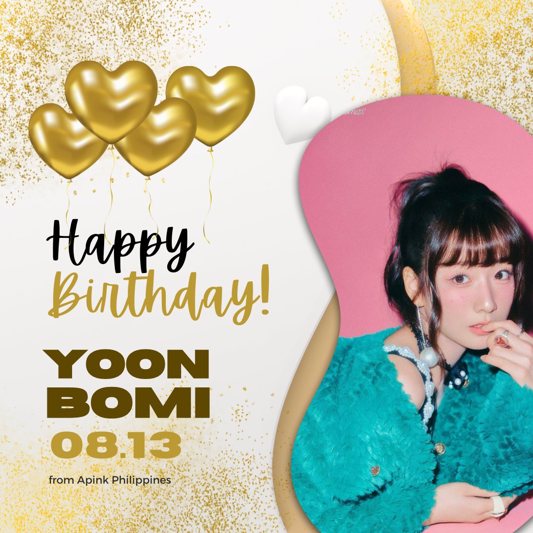 Apink_PH's tweet photo. 250813 Happy Bomi Day! ✨
#Apink #ApinkPH
#Bomi #YoonBomi
#HappyBomiDay
@Apinkbm @Apink_2011 https://t.co/95mx1lwEUX