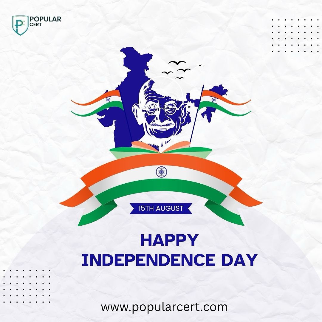 Popular_cert's tweet photo. 🇮🇳 Celebrating Freedom: Happy Independence Day!

On this 15th of August, let's honor the spirit of freedom and the vision of our leaders. Wishing everyone a joyous and proud Independence Day! 🌟

https://#PopularCert https://t.co/aI4Zc6ps1D
