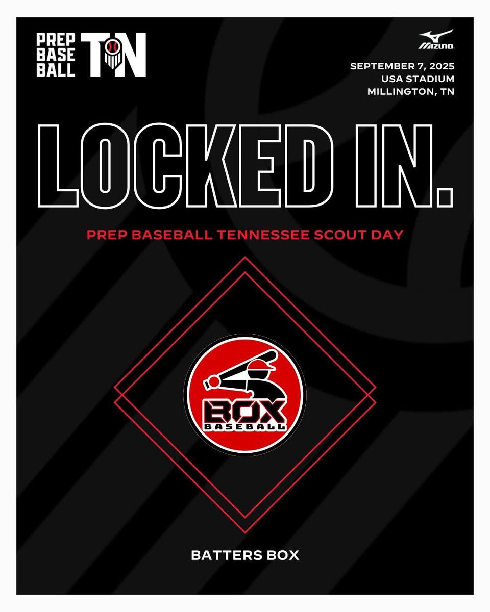 Prep Baseball Tennessee (@prepbaseballtn) on Twitter photo ππ πππ§π§ππ¬π¬ππ π€ ππππππ«π¬ ππ¨π±
<a href="/BoxBoysScout/">Batters Box Scout Teams</a> is ππππππ ππ π for a Prep Baseball Tennessee Scout Day on Sunday, September 7th at <a href="/USAStadium/">USA Stadium</a> in Millington, TN.
Interested in a Prep Baseball Scout Day for your travel organization? DM us for more info. ππ πππ§π§ππ¬π¬ππ π€ ππππππ«π¬ ππ¨π±
<a href="/BoxBoysScout/">Batters Box Scout Teams</a> is ππππππ ππ π for a Prep Baseball Tennessee Scout Day on Sunday, September 7th at <a href="/USAStadium/">USA Stadium</a> in Millington, TN.
Interested in a Prep Baseball Scout Day for your travel organization? DM us for more info.