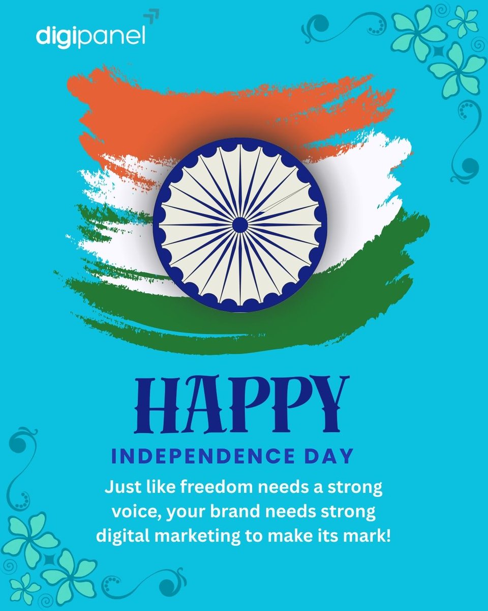 thedigipanel's tweet photo. Strong voices built our freedom, strong marketing builds your brand! 🇮🇳📊 

#BrandIndependence #FreedomToGrow #MarketingMatters #DigitalGrowth #digipanel #IndependenceDay #digipanel https://t.co/y70qbIqgHB