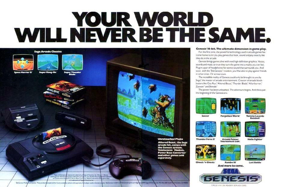 36 years ago today we promised that Your World Will Never Be The Same, when we launched Sega Genesis. 

I know my life has never been the same. Genesis Does.
